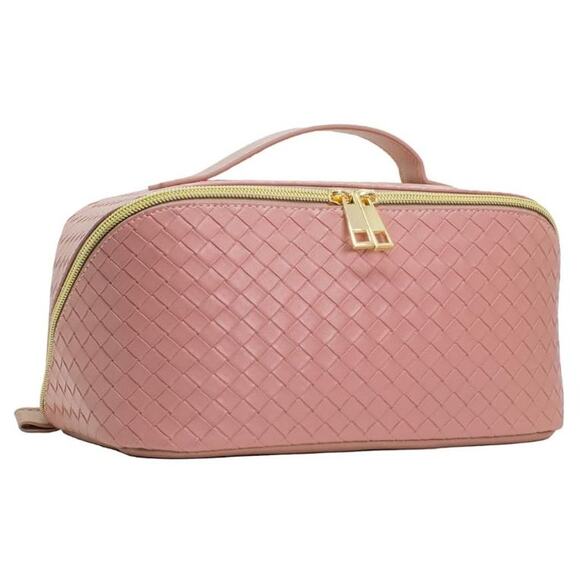 New BULVERI Dusty Pink Makeup Travel Cosmetic Makeup Bag - Picture 1 of 3